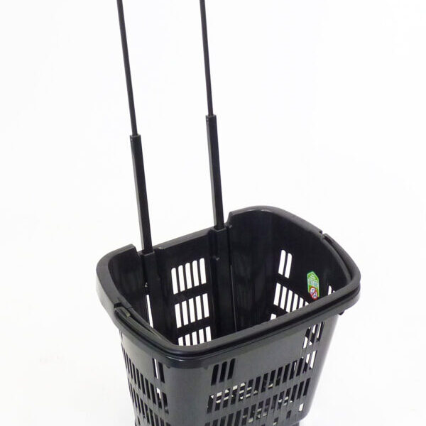 34 Litre Rolling Plastic Shopping Basket New Pack of 10