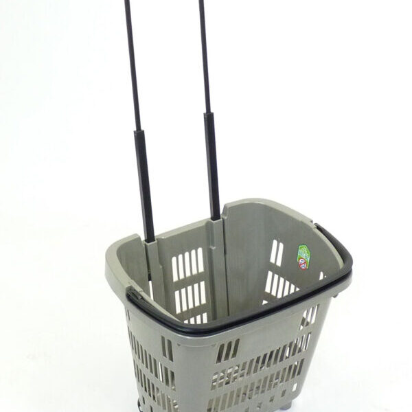 34 Litre Rolling Plastic Shopping Basket New Pack of 10