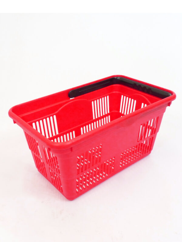 24 Litre Plastic Shopping Basket New Pack of 10 - Image 5