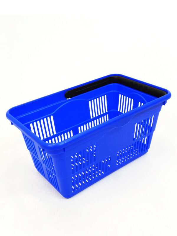 24 Litre Plastic Shopping Basket New Pack of 10 - Image 3