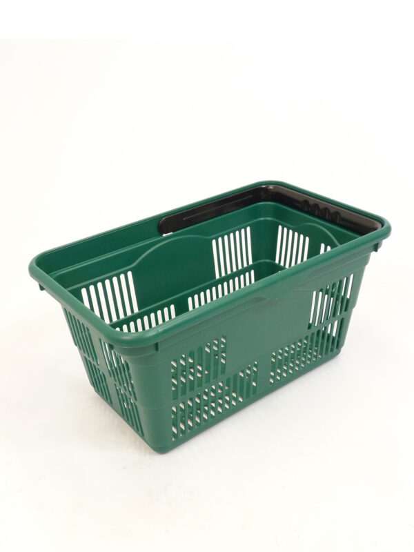 24 Litre Plastic Shopping Basket New Pack of 10 - Image 2