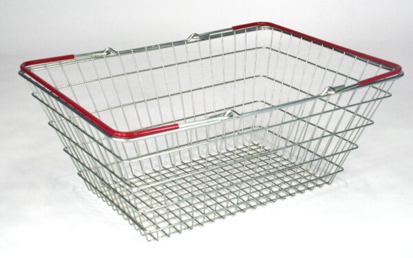 23 Litre Wire Shopping Basket New Pack of 10 - Image 5
