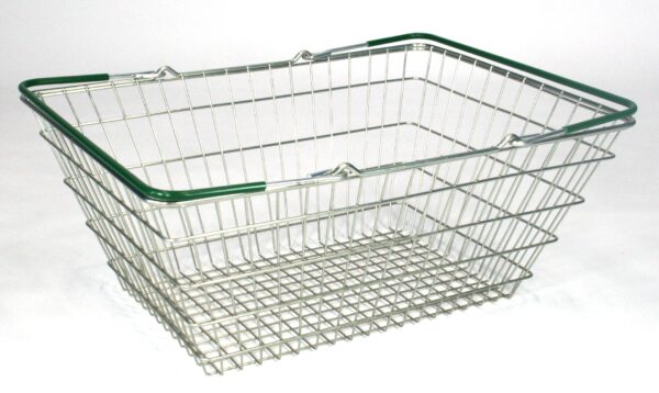 23 Litre Wire Shopping Basket New Pack of 10 - Image 4