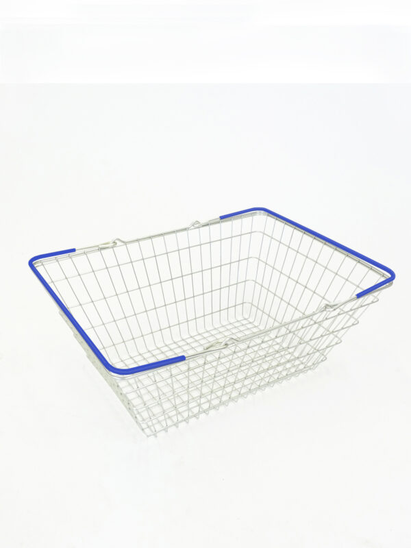 23 Litre Wire Shopping Basket New Pack of 10 - Image 2
