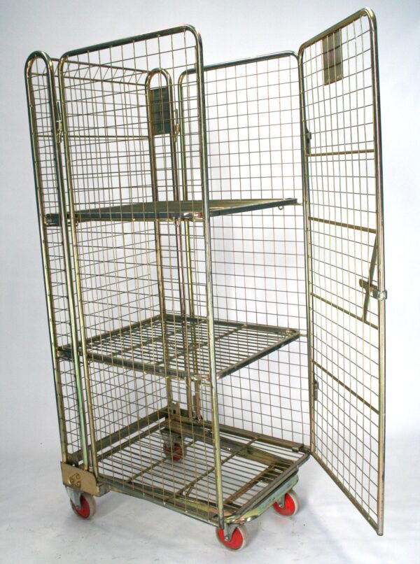 4 Sided Mesh Cage with 2 shelves Used - Image 2