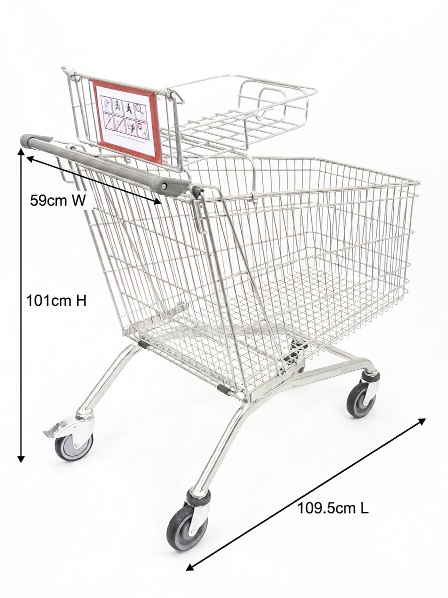212 Litre New Born Shopping Trolley Refurbished - Image 2