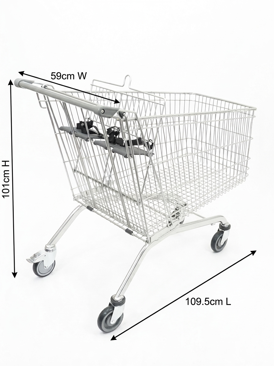 212 Litre Single Toddler Shopping Trolley New - Image 2